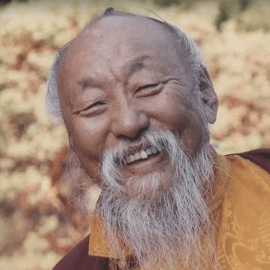 Elderly man with a joyful smile outdoors.